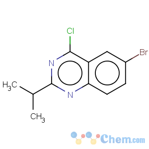 CAS No:887592-11-2 Quinazoline,6-bromo-4-chloro-2-(1-methylethyl)-
