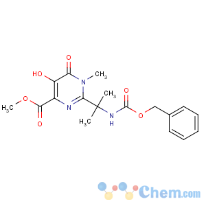 CAS No:888504-27-6 methyl<br />5-hydroxy-1-methyl-6-oxo-2-[2-(phenylmethoxycarbonylamino)propan-2-yl]<br />pyrimidine-4-carboxylate