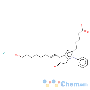 CAS No:88851-62-1 Cyclopenta[b]pyrrole-2-pentanoicacid,1,4,5,6-tetrahydro-5-hydroxy-4-[(1E,3S)-3-hydroxy-1-octen-1-yl]-1-phenyl-,potassium salt (1:1), (4R,5R)-
