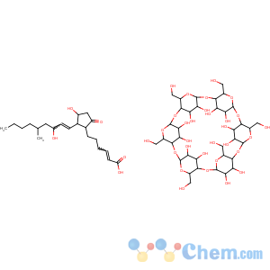 CAS No:88852-12-4 2-Heptenoic acd, 7-((1R,2R,3R)-3-hydroxy-2-((1E,3S,5S)-3-hydroxy-5-methyl-1-nonenyl)-5-oxocyclopentyl)-, (2E)-, compd. with alpha-cyclodextrin