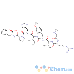 CAS No:88874-29-7 Angiotensin II,1-(N-methylglycine)-4-(O-methyl-L-tyrosine)-5-L-isoleucine-