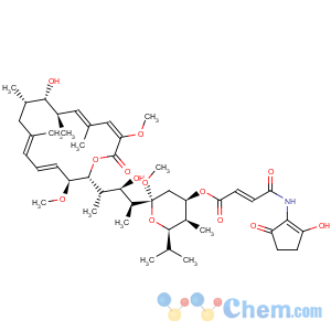 CAS No:88907-48-6 2-Butenoic acid,4-[(2-hydroxy-5-oxo-1-cyclopenten-1-yl)amino]-4-oxo-,(2R,4R,5S,6R)-tetrahydro-2-[(1S,2R,3S)-2-hydroxy-3-[(2R,3S,4E,6E,9S,10S,11R,12E,14Z)-10-hydroxy-3,15-dimethoxy-7,9,11,13-tetramethyl-16-oxooxacyclohexadeca-4,6,12,14-tetraen-2-yl]-1-methylbutyl]-2-methoxy-5-methyl-6-(1-methylethyl)-2H-pyran-4-ylester, (2E)-