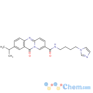 CAS No:88939-84-8 N-(4-imidazol-1-ylbutyl)-11-oxo-2-propan-2-ylpyrido[2,<br />1-b]quinazoline-8-carboxamide