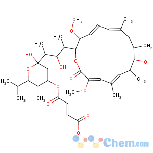 CAS No:88979-61-7 2-Butenedioic acid(2E)-,1-[(2R,4R,5S,6R)-tetrahydro-2-hydroxy-2-[(1S,2R,3S)-2-hydroxy-3-[(2R,3S,4E,6E,9S,10S,11R,12E,14Z)-10-hydroxy-3,15-dimethoxy-7,9,11,13-tetramethyl-16-oxooxacyclohexadeca-4,6,12,14-tetraen-2-yl]-1-methylbutyl]-5-methyl-6-(1-methylethyl)-2H-pyran-4-yl]ester