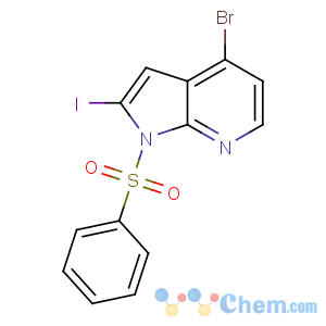 CAS No:889939-26-8 1-(benzenesulfonyl)-4-bromo-2-iodopyrrolo[2,3-b]pyridine