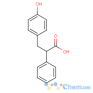 CAS No:89-23-6 3-(4-hydroxyphenyl)-2-phenylpropanoic acid