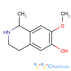 CAS No:89-31-6 7-methoxy-1-methyl-1,2,3,4-tetrahydroisoquinolin-6-ol