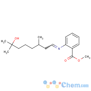 CAS No:89-43-0 methyl 2-[(7-hydroxy-3,7-dimethyloctylidene)amino]benzoate