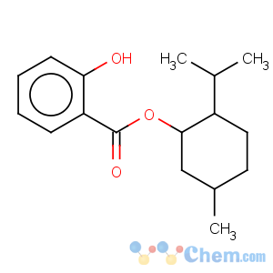 CAS No:89-46-3 Benzoic acid,2-hydroxy-, (1R,2S,5R)-5-methyl-2-(1-methylethyl)cyclohexyl ester, rel-