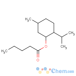 CAS No:89-47-4 Butanoic acid,3-methyl-, (1R,2S,5R)-5-methyl-2-(1-methylethyl)cyclohexyl ester, rel-