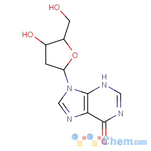 CAS No:890-38-0 9-[(2R,4S,5R)-4-hydroxy-5-(hydroxymethyl)oxolan-2-yl]-3H-purin-6-one