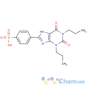CAS No:89073-57-4 4-(2,6-dioxo-1,3-dipropyl-7H-purin-8-yl)benzenesulfonic acid