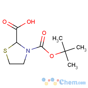 CAS No:891192-95-3 (2S)-3-[(2-methylpropan-2-yl)oxycarbonyl]-1,3-thiazolidine-2-carboxylic<br />acid