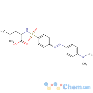 CAS No:89131-12-4 (2S)-2-[[4-[[4-(dimethylamino)phenyl]diazenyl]phenyl]sulfonylamino]-4-<br />methylpentanoic acid
