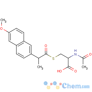 CAS No:89163-44-0 (2R)-2-acetamido-3-[(2S)-2-(6-methoxynaphthalen-2-yl)propanoyl]<br />sulfanylpropanoic acid
