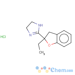 CAS No:89197-00-2 1H-Imidazole,2-(2-ethyl-2,3-dihydro-2-benzofuranyl)-4,5-dihydro-, hydrochloride (1:1)