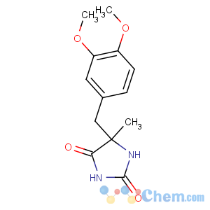 CAS No:892-02-4 5-[(3,4-dimethoxyphenyl)methyl]-5-methylimidazolidine-2,4-dione