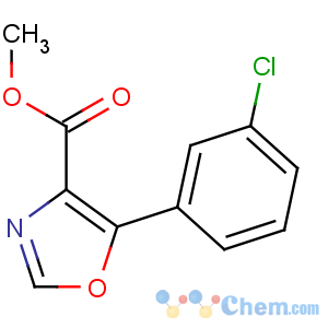 CAS No:89204-92-2 methyl 5-(3-chlorophenyl)-1,3-oxazole-4-carboxylate