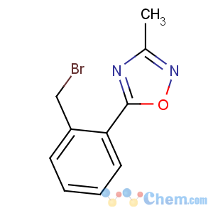 CAS No:892501-91-6 5-[2-(bromomethyl)phenyl]-3-methyl-1,2,4-oxadiazole