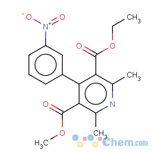 CAS No:89267-41-4 3,5-Pyridinedicarboxylicacid, 2,6-dimethyl-4-(3-nitrophenyl)-, 3-ethyl 5-methyl ester