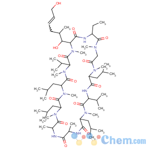 CAS No:89270-28-0 Cyclosporin A,6-[(2S,3R,4R,6E)-3,8-dihydroxy-4-methyl-2-(methylamino)-6-octenoic acid]-