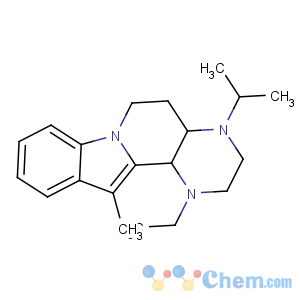 CAS No:89303-63-9 Pyrazino[2',3':3,4]pyrido[1,2-a]indole,1-ethyl-1,2,3,4,4a,5,6,12b-octahydro-12-methyl-4-(1-methylethyl)-, trans- (9CI)