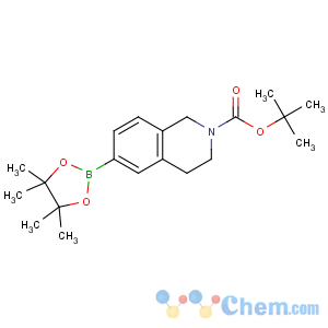 CAS No:893566-72-8 tert-butyl<br />6-(4,4,5,5-tetramethyl-1,3,2-dioxaborolan-2-yl)-3,<br />4-dihydro-1H-isoquinoline-2-carboxylate