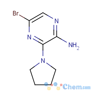 CAS No:893611-72-8 5-bromo-3-pyrrolidin-1-ylpyrazin-2-amine