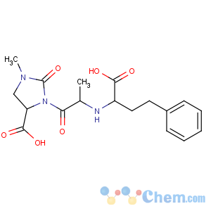 CAS No:89371-44-8 (4S)-3-[(2S)-2-[[(1S)-1-carboxy-3-phenylpropyl]amino]propanoyl]-1-<br />methyl-2-oxoimidazolidine-4-carboxylic acid