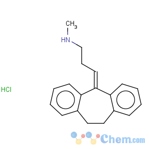 CAS No:894-71-3 1-Propanamine,3-(10,11-dihydro-5H-dibenzo[a,d]cyclohepten-5-ylidene)-N-methyl-, hydrochloride(1:1)