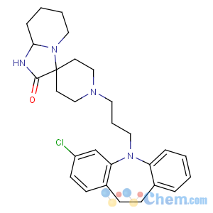 CAS No:89419-40-9 1'-[3-(2-chloro-5,6-dihydrobenzo[b][1]benzazepin-11-yl)propyl]spiro[1,5,<br />6,7,8,8a-hexahydroimidazo[1,2-a]pyridine-3,4'-piperidine]-2-one