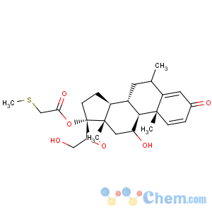 CAS No:89472-50-4 Pregna-1,4-diene-3,20-dione,11,21-dihydroxy-6-methyl-17-[[(methylthio)acetyl]oxy]-, (6a,11b)- (9CI)