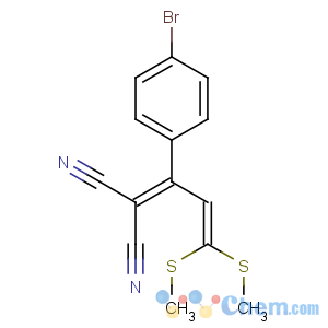 CAS No:89482-72-4 2-[1-(4-bromophenyl)-3,<br />3-bis(methylsulfanyl)prop-2-enylidene]propanedinitrile
