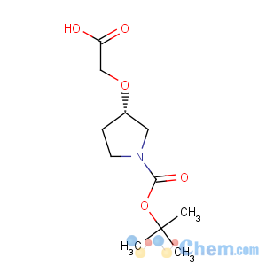 CAS No:895126-64-4 1-Pyrrolidinecarboxylicacid, 3-(carboxymethoxy)-, 1-(1,1-dimethylethyl) ester, (3S)-