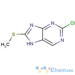 CAS No:89581-80-6 2-chloro-8-methylsulfanyl-7H-purine