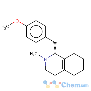 CAS No:89614-56-2 Isoquinoline,1,2,3,4,5,6,7,8-octahydro-1-[(4-methoxyphenyl)methyl]-2-methyl-, (S)- (9CI)