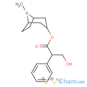 CAS No:89631-71-0 [(1R,5S)-8-methyl-8-azabicyclo[3.2.1]octan-3-yl]<br />(2S)-3-hydroxy-2-phenylpropanoate