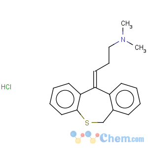 CAS No:897-15-4 1-Propanamine,3-(dibenzo[b,e]thiepin-11(6H)-ylidene)-N,N-dimethyl-, hydrochloride (1:1)