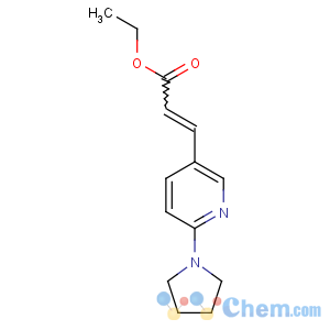 CAS No:897399-75-6 ethyl 3-(6-pyrrolidin-1-ylpyridin-3-yl)prop-2-enoate