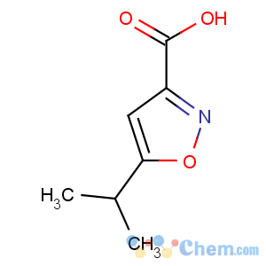 CAS No:89776-74-9 5-propan-2-yl-1,2-oxazole-3-carboxylic acid