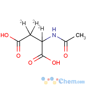 CAS No:89829-69-6 Aspartic-2,3,3-d3 acid,N-acetyl- (7CI)