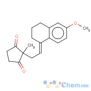CAS No:899-79-6 2-[(2E)-2-(6-methoxy-3,4-dihydronaphthalen-1(2H)-ylidene)ethyl]-2-methylcyclopentane-1,3-dione