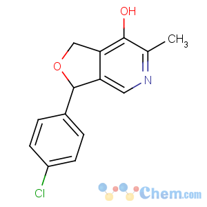 CAS No:89943-82-8 3-(4-chlorophenyl)-6-methyl-1,3-dihydrofuro[3,4-c]pyridin-7-ol