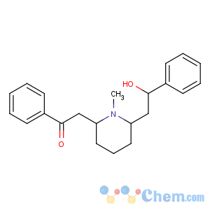 CAS No:90-69-7 Ethanone,2-[(2R,6S)-6-[(2S)-2-hydroxy-2-phenylethyl]-1-methyl-2-piperidinyl]-1-phenyl-