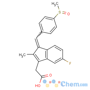 CAS No:9000-14-0 2-[(3Z)-6-fluoro-2-methyl-3-[(4-methylsulfinylphenyl)methylidene]inden-<br />1-yl]acetic acid