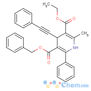 CAS No:9000-70-8 5-O-benzyl 3-O-ethyl<br />2-methyl-6-phenyl-4-(2-phenylethynyl)-1,4-dihydropyridine-3,<br />5-dicarboxylate