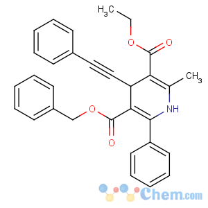 CAS No:9000-71-9 5-O-benzyl 3-O-ethyl<br />2-methyl-6-phenyl-4-(2-phenylethynyl)-1,4-dihydropyridine-3,<br />5-dicarboxylate