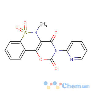 CAS No:90101-16-9 5-methyl-6,6-dioxo-3-pyridin-2-yl-[1,3]oxazino[5,6-c][1,<br />2]benzothiazine-2,4-dione