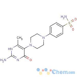 CAS No:90131-25-2 4-[4-(2-amino-6-methyl-4-oxo-1H-pyrimidin-5-yl)piperazin-1-yl]<br />benzenesulfonamide