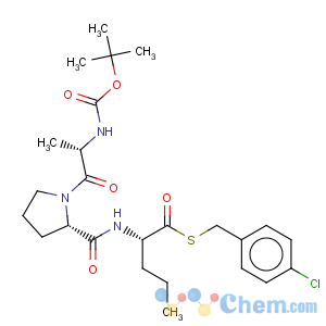CAS No:90171-50-9 L-Norvaline,N-[1-[N-[(1,1-dimethylethoxy)carbonyl]-L-alanyl]-L-prolyl]thio-,S-[(4-chlorophenyl)methyl] ester (9CI)